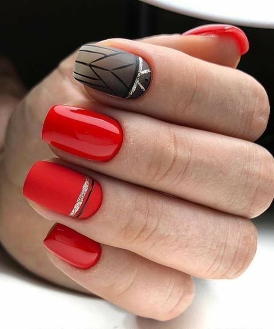 Маникюр геометрия 2023 (480+ фото): модные тренды рисунков на ногтях