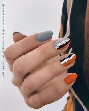 Маникюр на октябрь 2023: 190+ фото дизайнов ногтей и модные оттенки сезона